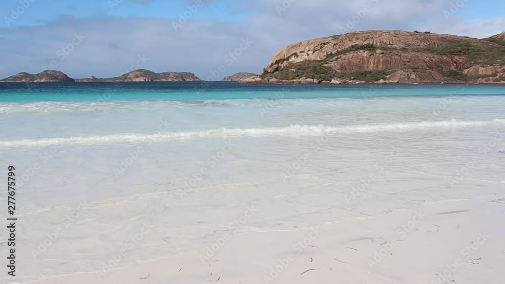 Girl on beautiful Australian beach with turquoise water Girl on beautiful Australian beach with turquoise water
