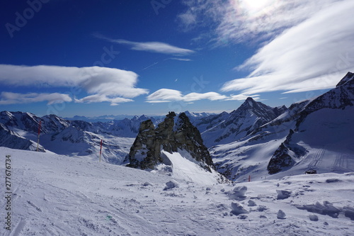 mountains in winter
