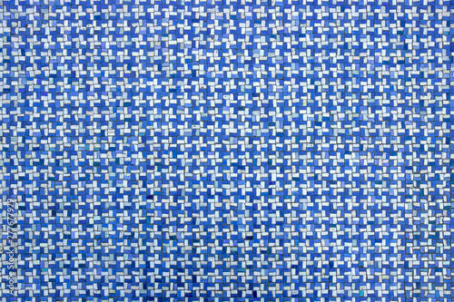 Blue abstract geometric mosaic. Texture of stone tiles