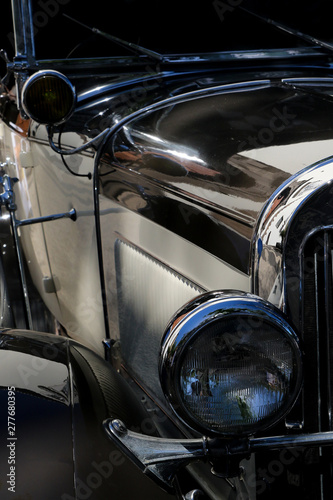 Vintage shiny, luxury, blac...