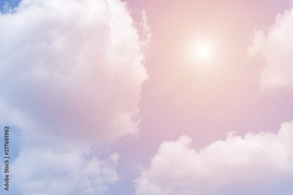 cloud background with a pastel colour