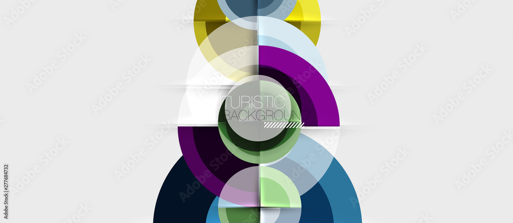 Obraz premium Geometric design abstract background - circles