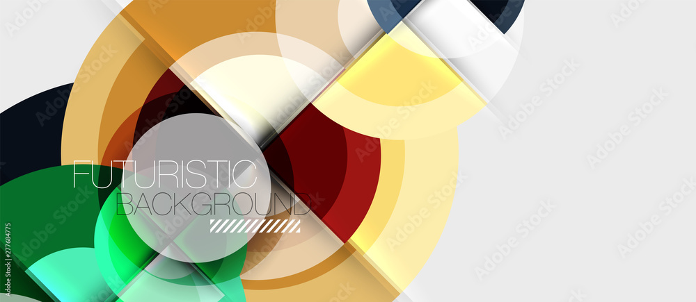 Obraz premium Circular geometrical design template