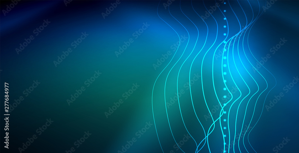 Neon wave background Neon wave background