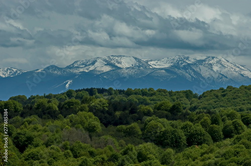 Plana and Rila mountains  Rila of distance  Bulgaria