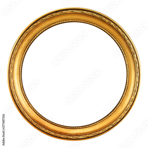 Gold Picture frame - clipping path