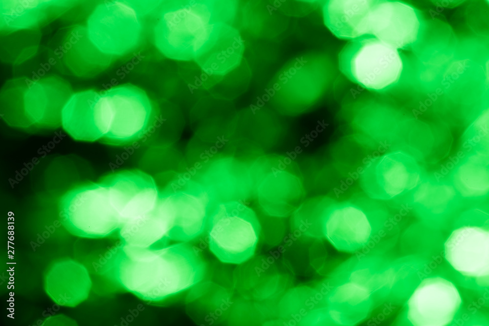 Obraz premium Green blurred background with bokeh