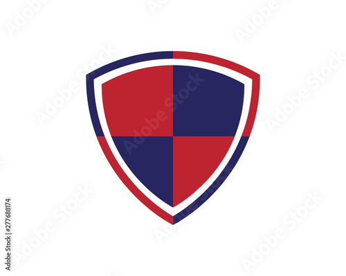 Security guard logo design vector shield