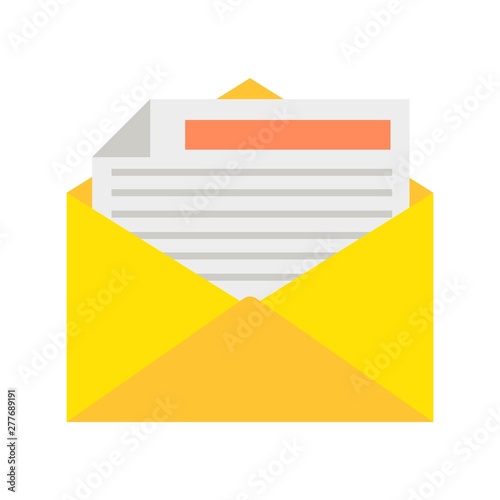 Free Download Color envelope isolated on white background. Vector flat icon. - GFXLoad