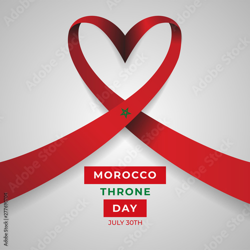 Happy Kingdom of Morocco Throne Day Vector Design Template Illustration