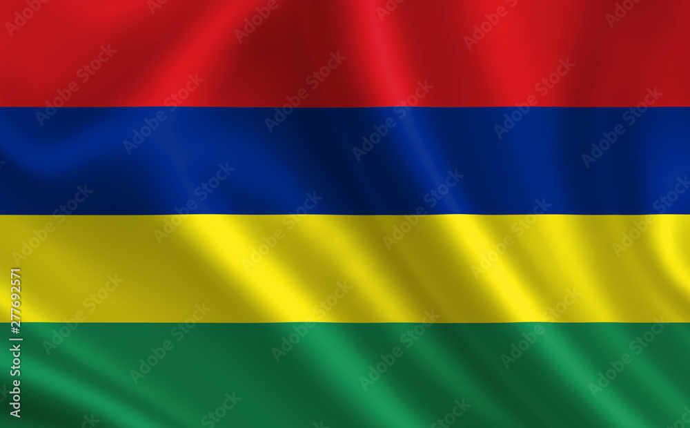 Image of the flag of Mauritius. Series Image of the flag of Mauritius. Series