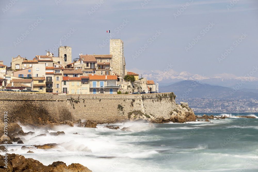 The old town of Antibes on the French Riviera