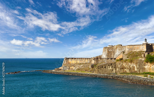 Fortress the Castillo San Felipe del Morro in San Juan, Puerto Rico