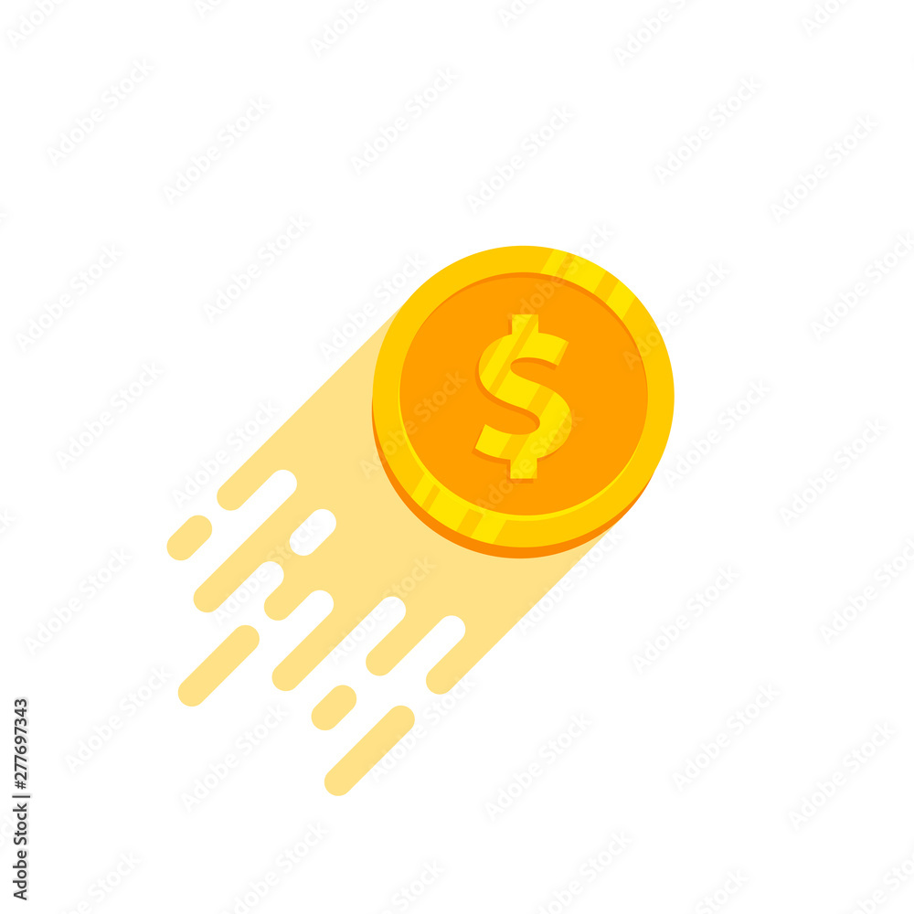 quick money logo vector design. fast money icon illustration quick money logo vector design. fast money icon illustration