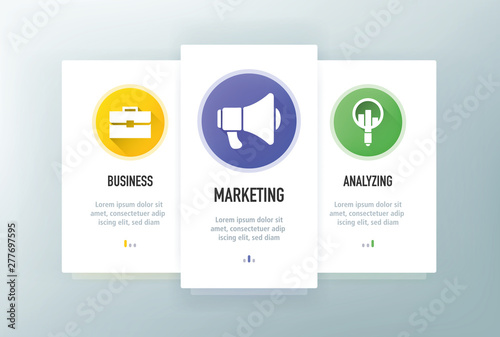 Target Audience Icons for Website and mobile app onboarding screens vector template stock illustration