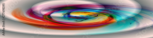 Digital Art  panoramic abstract 3D objects with soft lighting  Germany