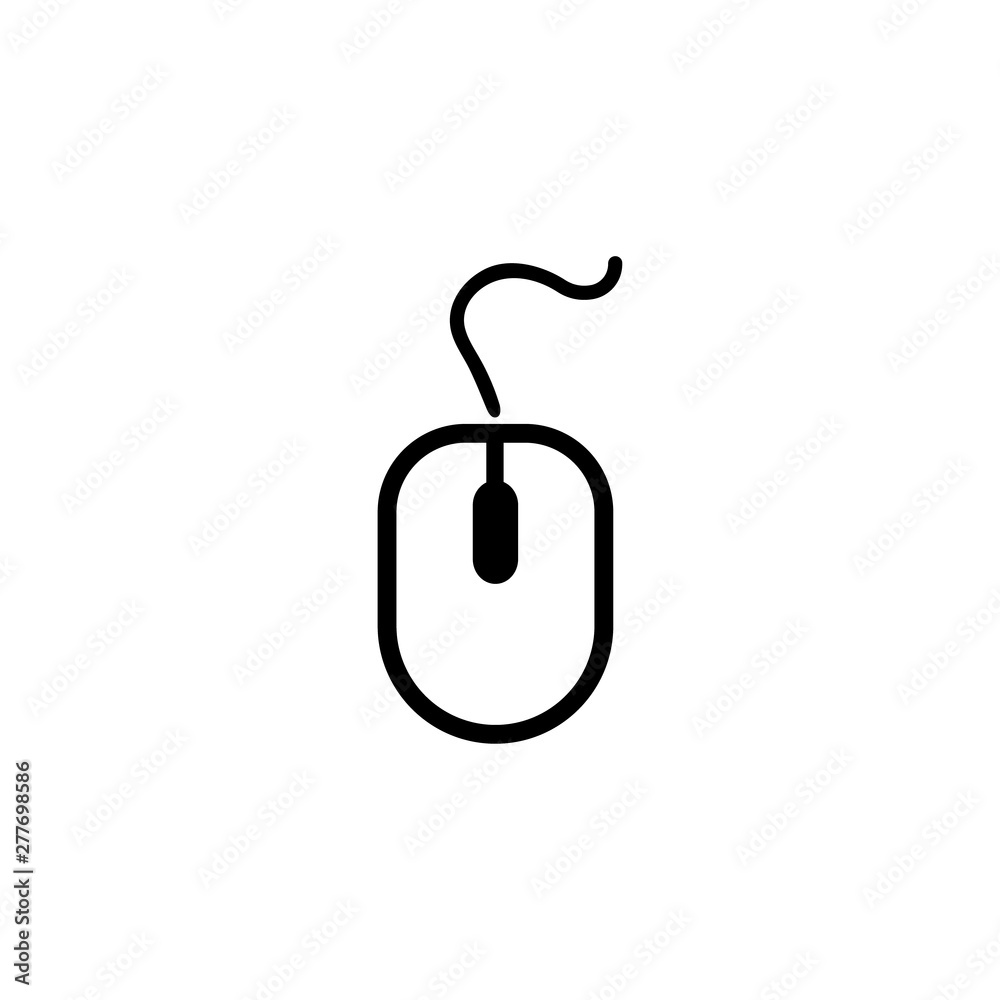 Computer Mouse Icon Symbol. PC Mouse icon vector isolated illustration. Computer Mouse Icon Symbol. PC Mouse icon vector isolated illustration.