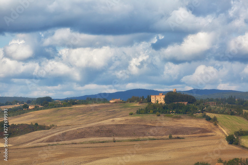 Typical autumn rural landscape , Tuscany, Italy © Shchipkova Elena