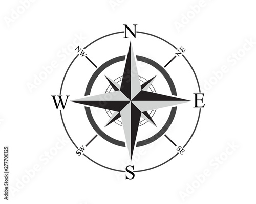 Photography Compass Logo Template vector icon illustration