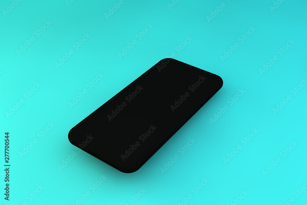smart phone with a black screen on a sky blue, pale blue, baby-blue, powder blue background, copy space - minimal trendy. smart phone with a black screen on a sky blue, pale blue, baby-blue, powder blue background, copy space - minimal trendy.