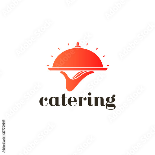 Vector logo design template. Catering service icon.