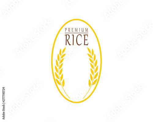 rice food meal logo and symbols template