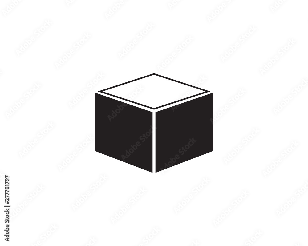 Open cardboard box icon illustration Open cardboard box icon illustration