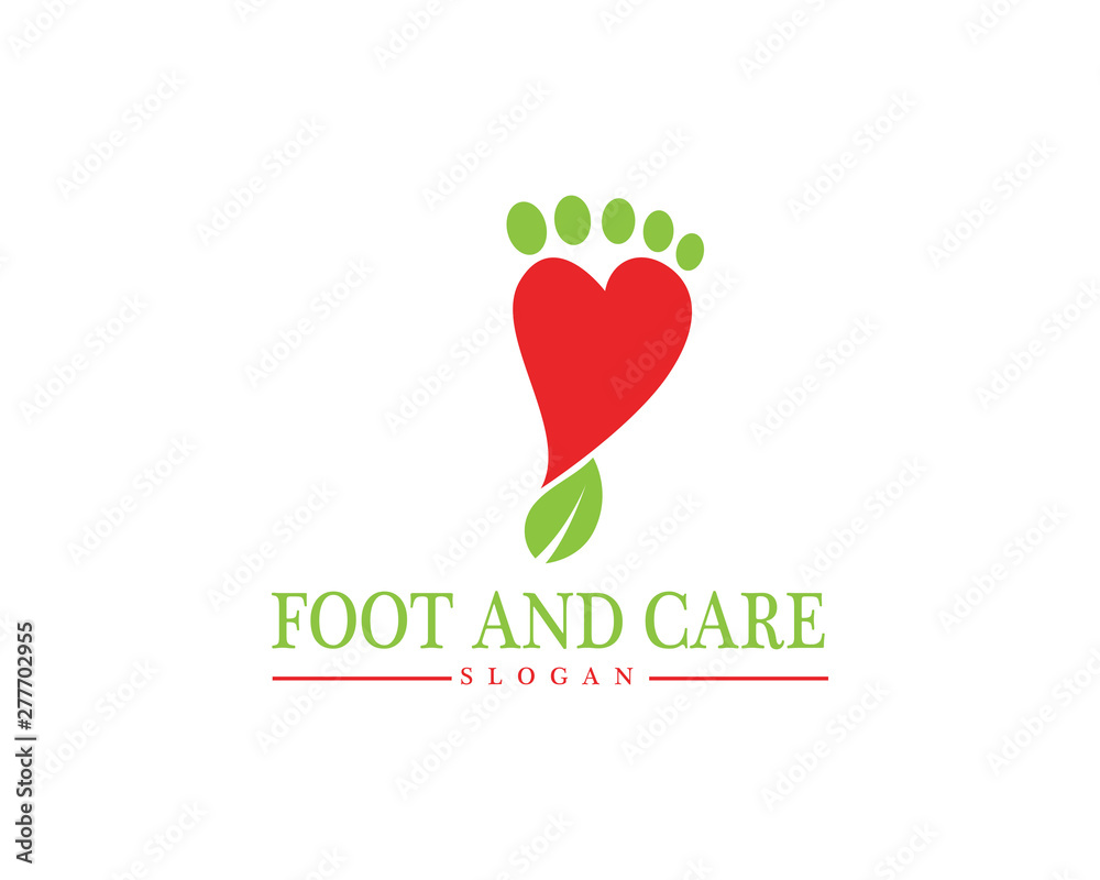 foot Logo Template Design foot Logo Template Design