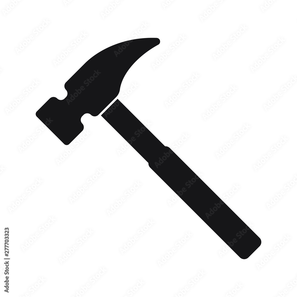 Hammer icon, hammer symbol, vector. Hammer icon, hammer symbol, vector.