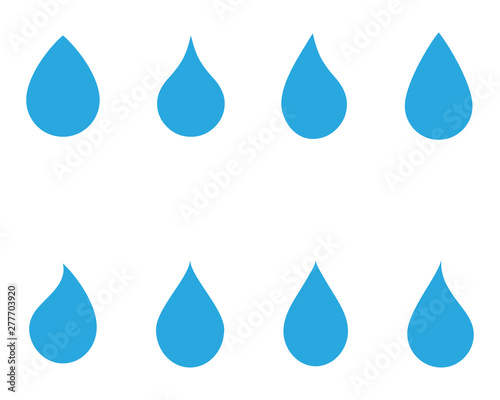 Water drop Logo Template vector illustration design