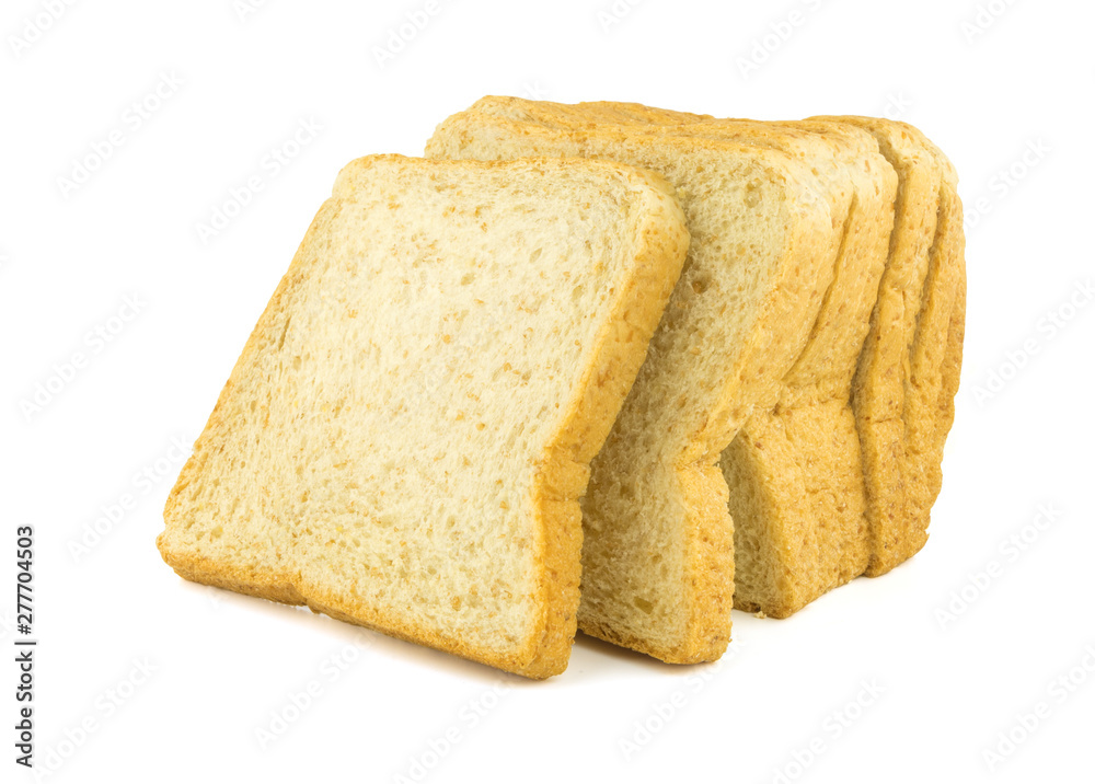 slice bread on white slice bread on white