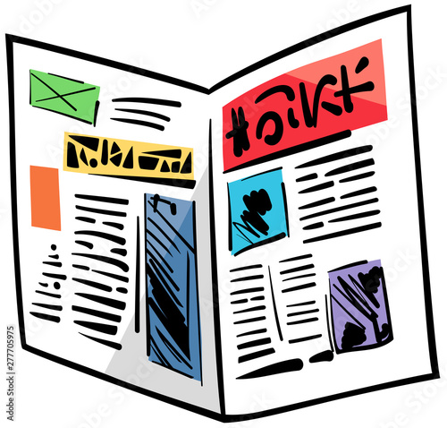 newspaper clip art cartoon illustration