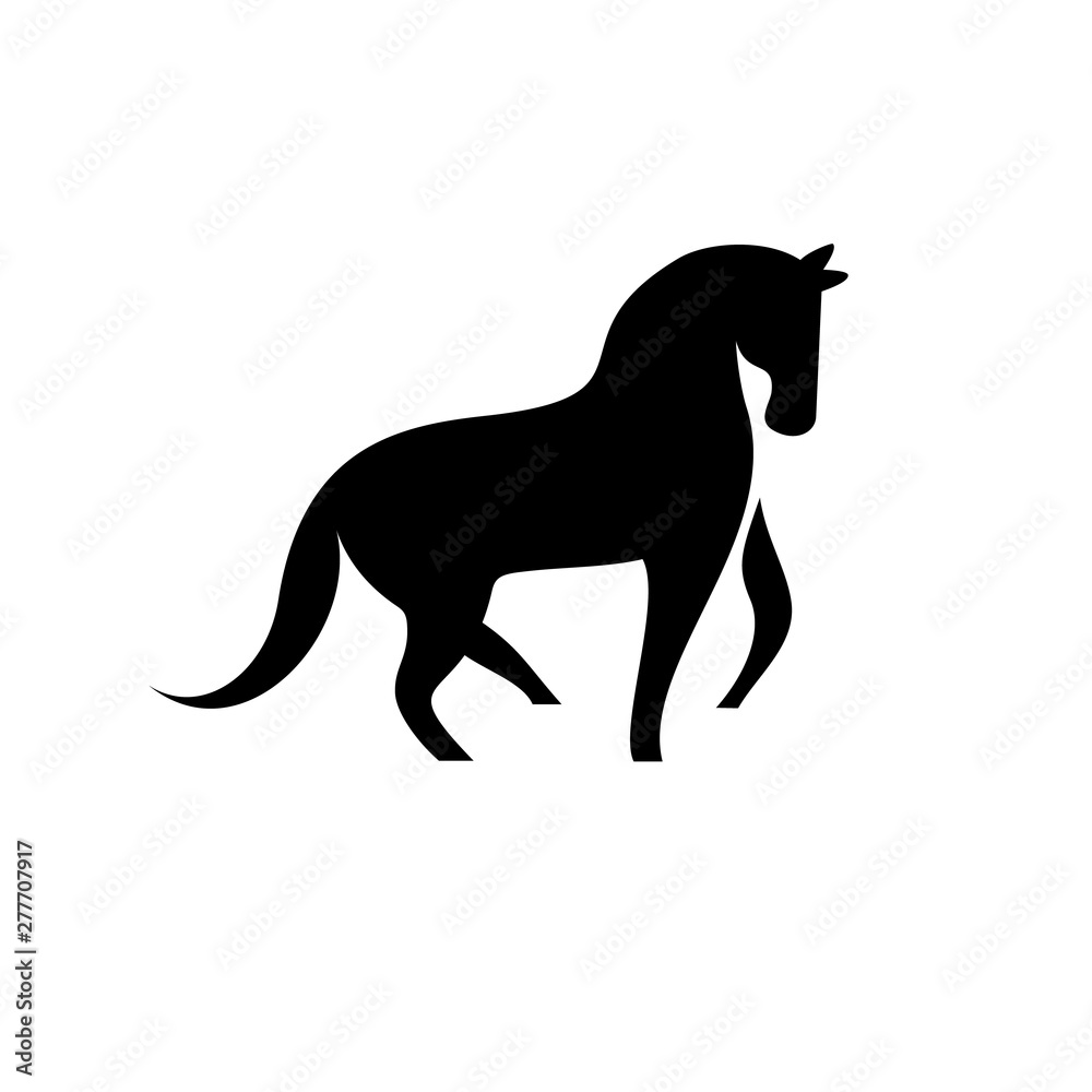 Obraz premium Silhouette Horse logo design inspiration