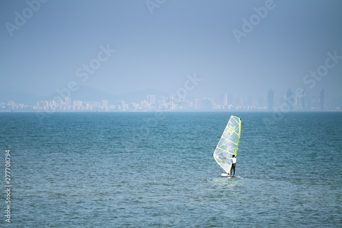 windsurfer in action