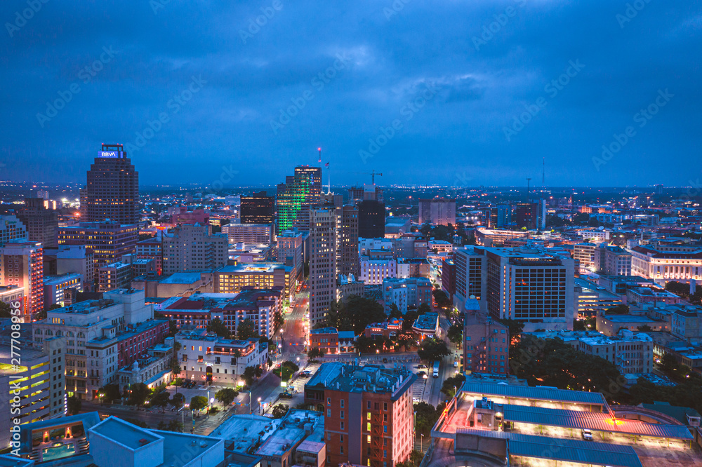 Obraz premium Aerial Landscape of San Antonio Texas