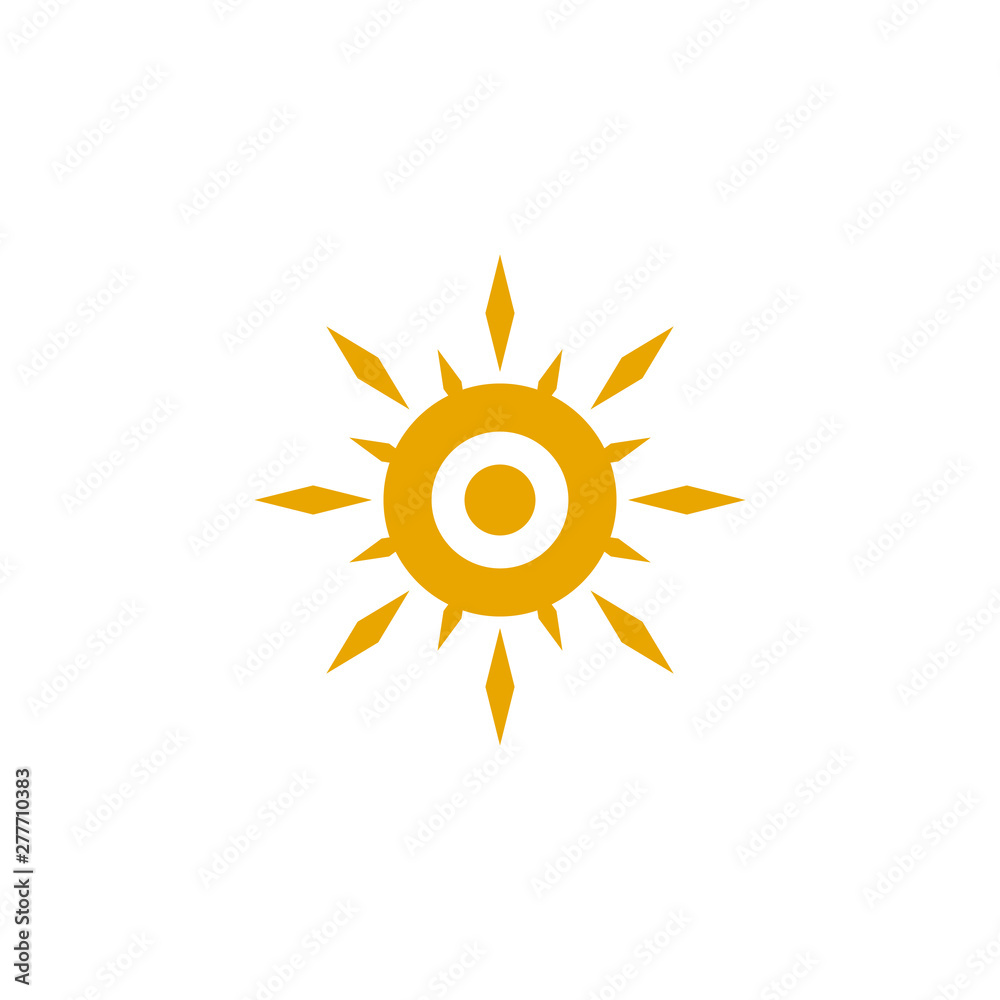 Fototapeta premium Sun logo design vector template