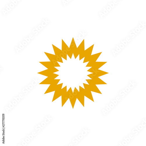 Sun logo design vector template