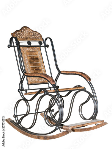 rocking chair isolated on white background