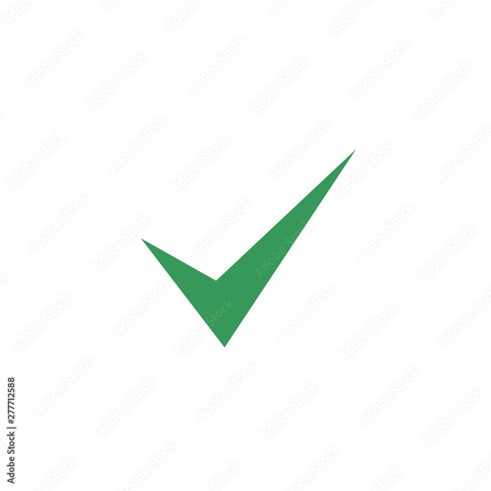 Green check mark icon symbol template color editable vector sign isolated on white background illustration for graphic and web design. Green check mark icon symbol template color editable vector sign isolated on white background illustration for graphic and web design.