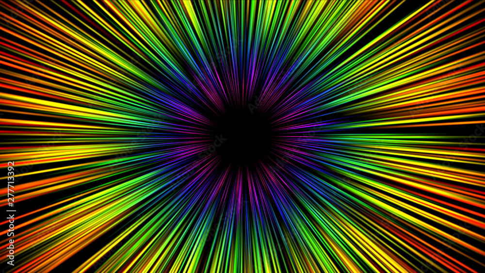 Obraz premium pulses star ray color abstract