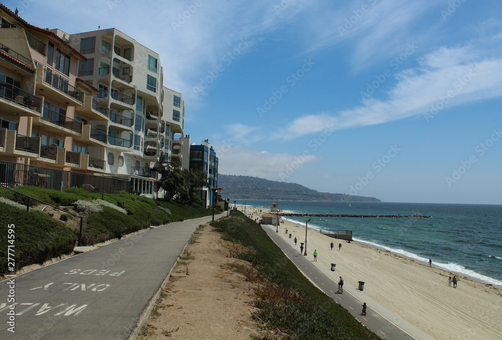 Sunny Summer Day near the Redondo Beach Pier, Los Angeles County, California