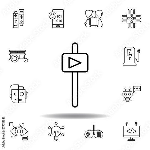 Robotics automatic outline icon. set of robotics illustration icons. signs, symbols can be used for web, logo, mobile app, UI, UX