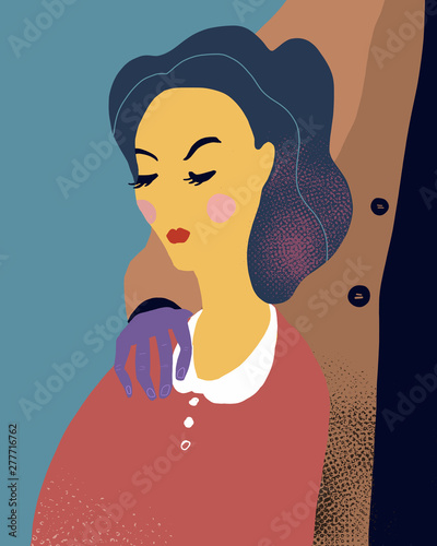 Male Dominance Vector Illustration