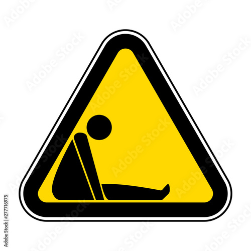 Confined Space Symbol Sign Isolate On White Background,Vector Illustration EPS.10