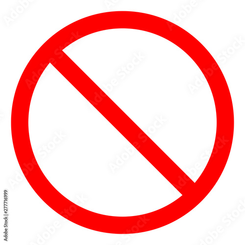Free Download No Sign Empty Red Crossed Out Circle,Not Allowed Sign Isolate On White Background,Vector Illustration EPS.10 - GFXLoad