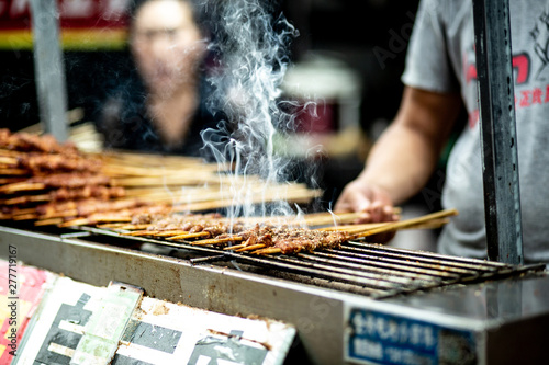 chinese street food market harbin