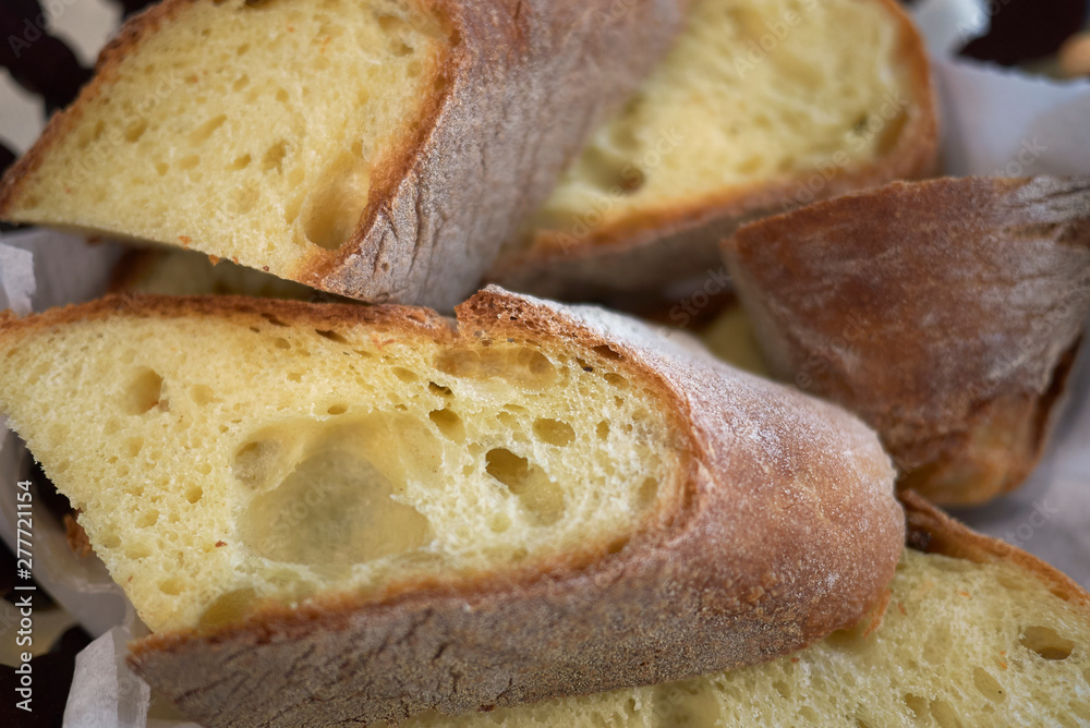 Slices of an apulian bread Slices of an apulian bread