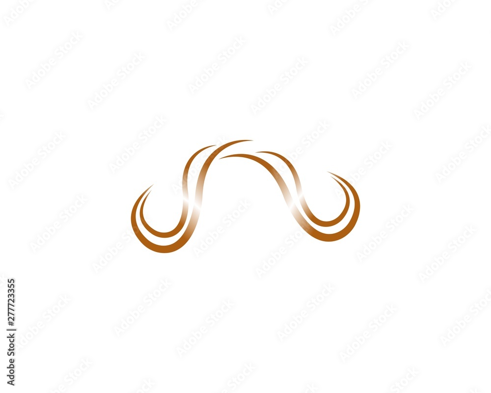 Hair wave logo ilustration vector template Hair wave logo ilustration vector template