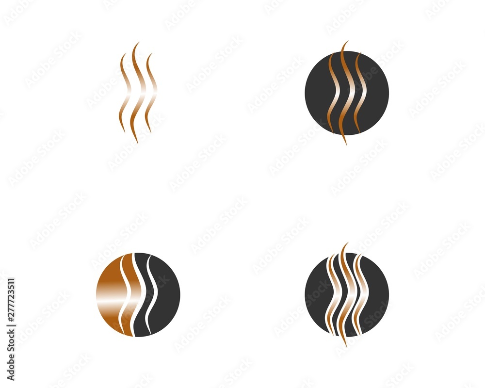 Hair wave logo ilustration vector template Hair wave logo ilustration vector template