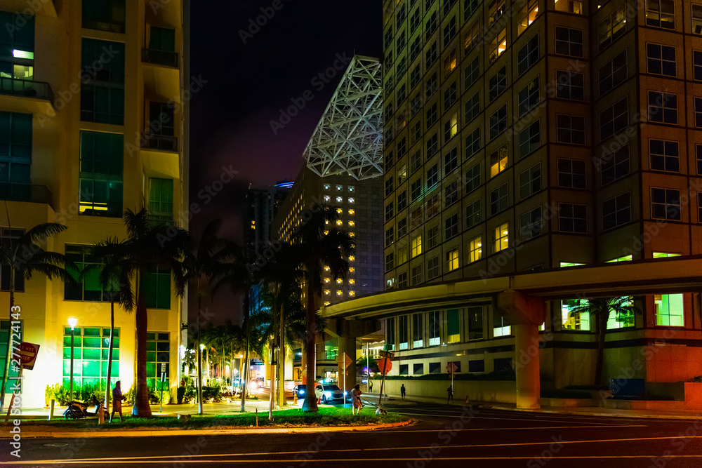 Downtown Miami at night